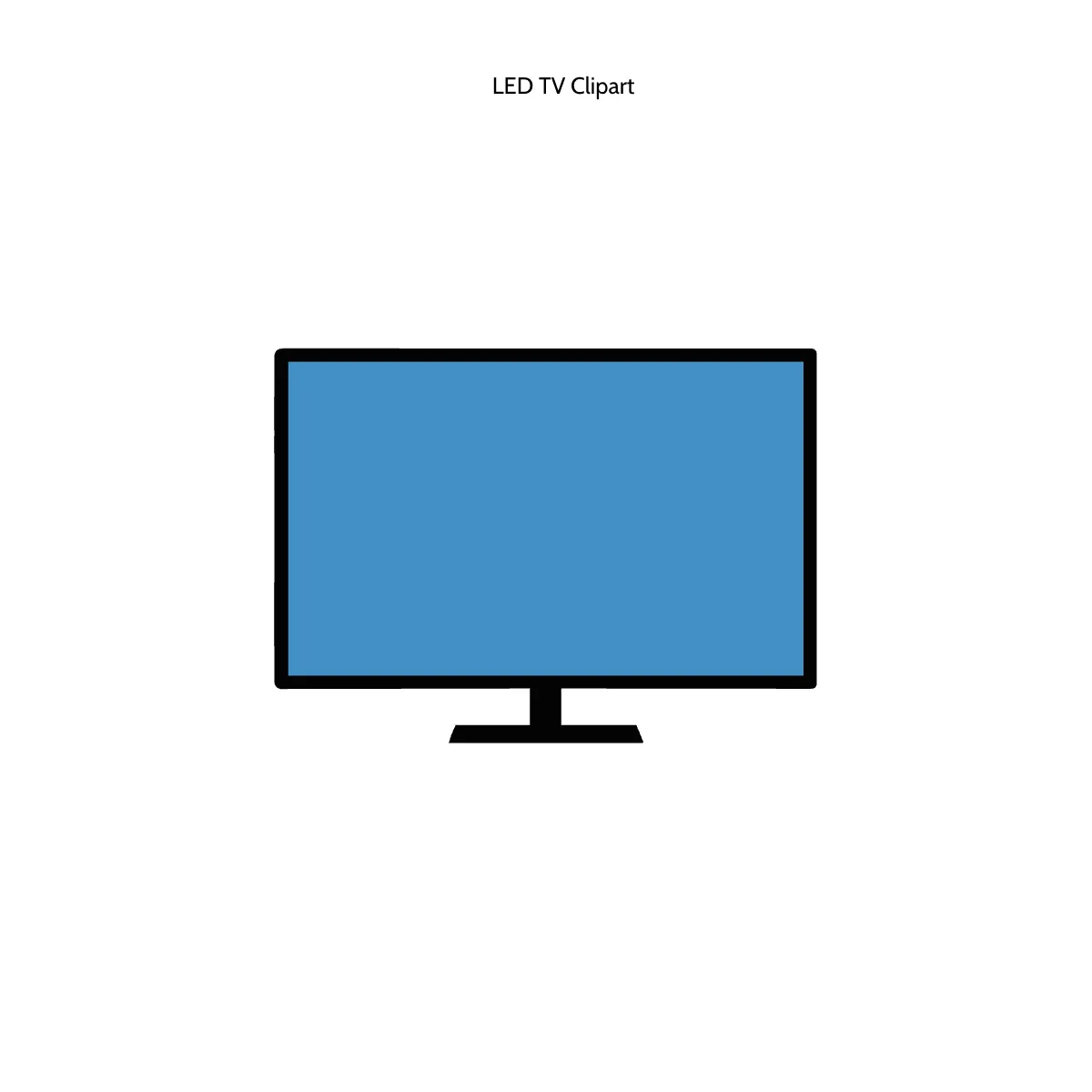 LED TV Clipart
