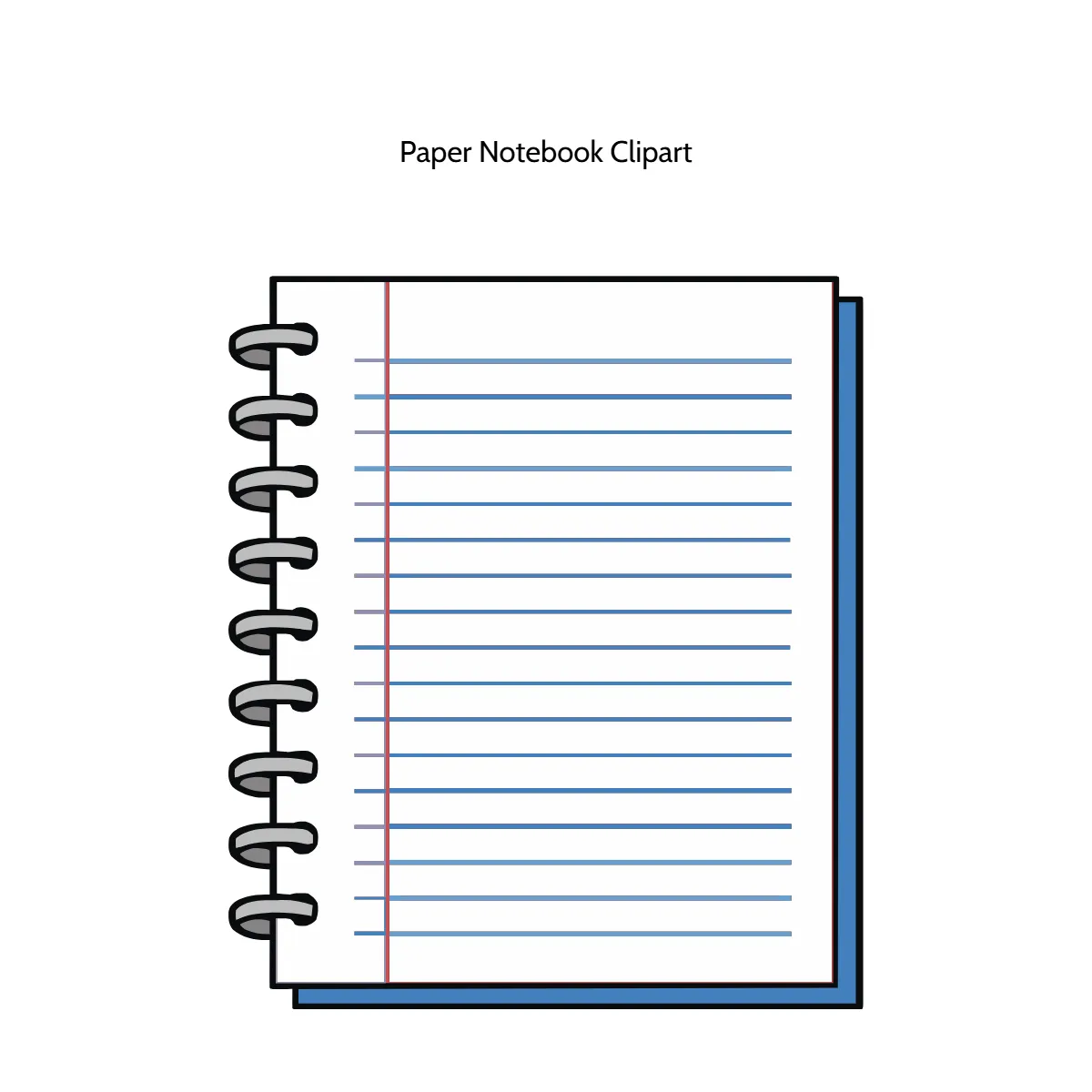 Free Paper Notebook Vector Clipart (PNG, SVG) to Edit Online