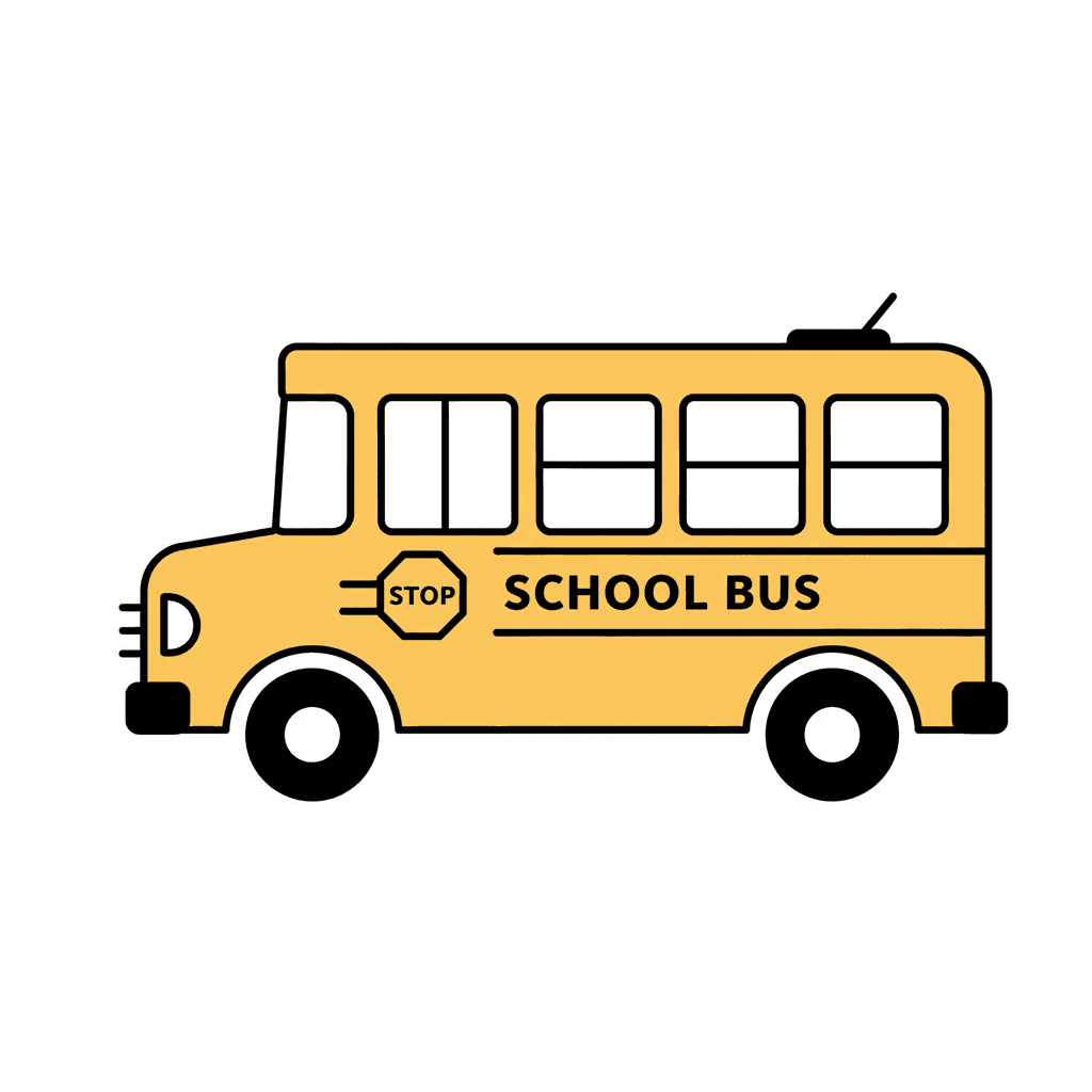 Free Drawing School Bus Clipart Template to Edit Online