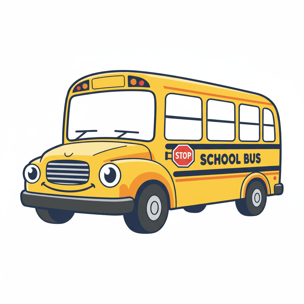 Free Yellow School Bus Clipart Template to Edit Online
