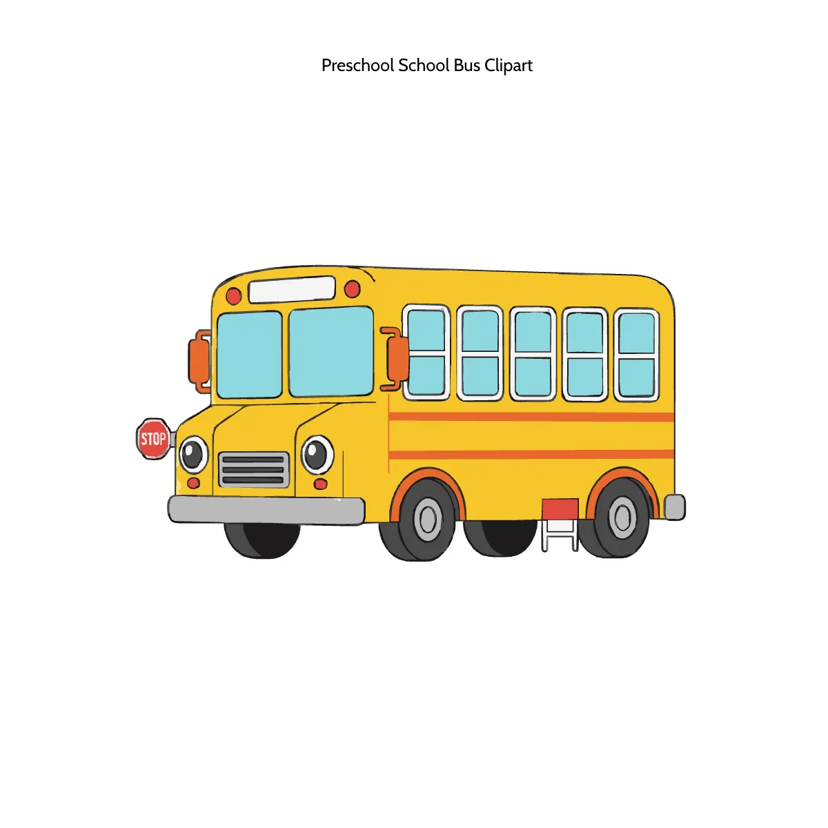 Preschool School Bus Clipart