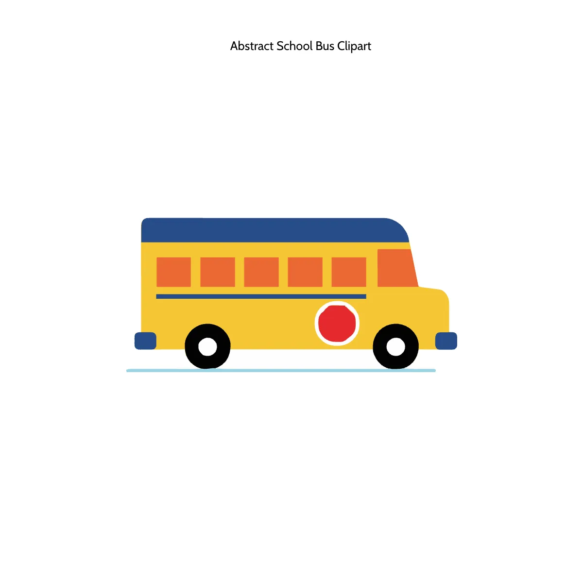 Free Abstract School Bus Clipart Template to Edit Online