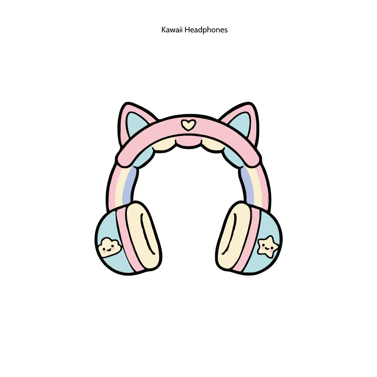 Free Kawaii Headphones Template to Edit Online Free Kawaii Headphones Template to Edit Online