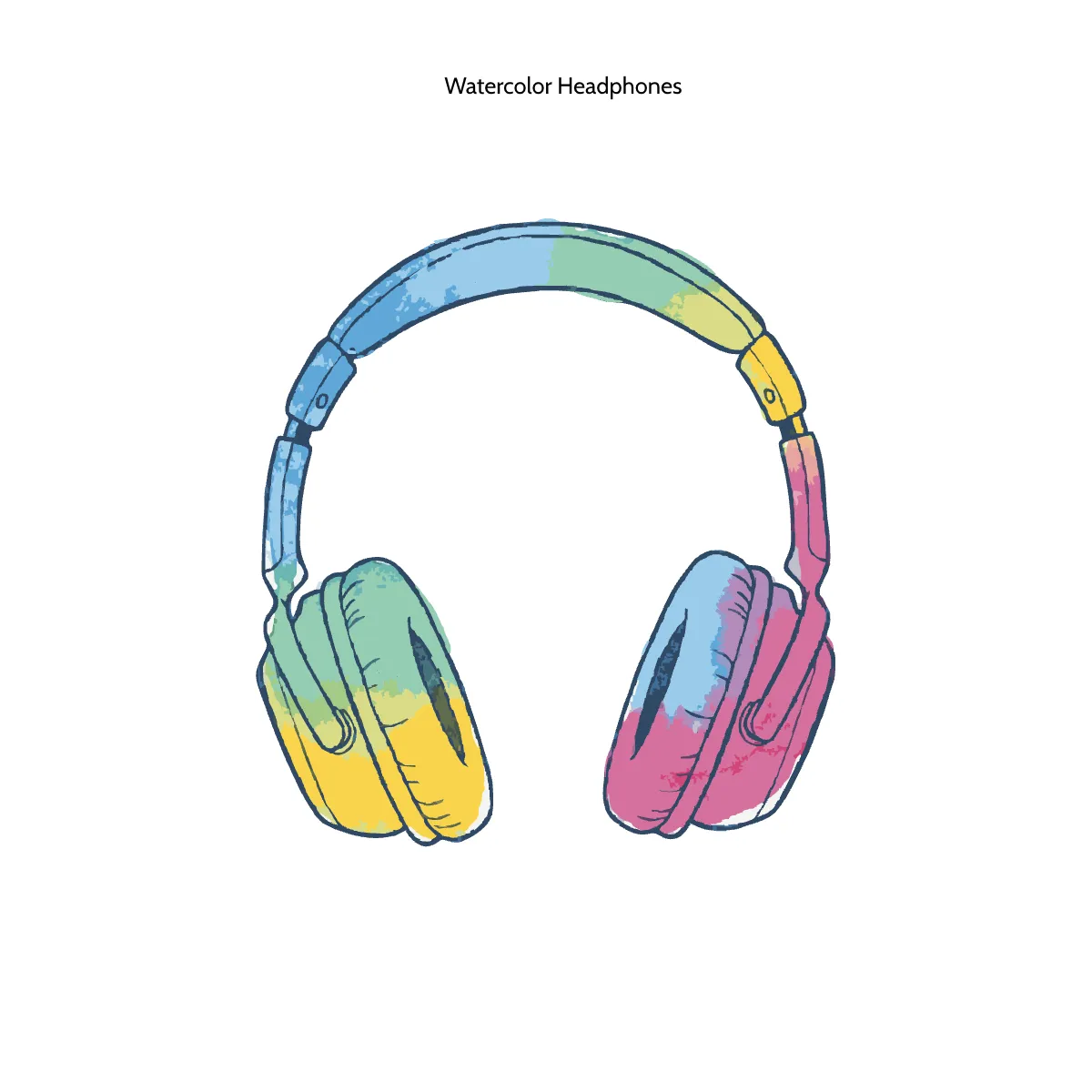 Free Watercolor Headphones Template to Edit Online Free Watercolor Headphones Template to Edit Online