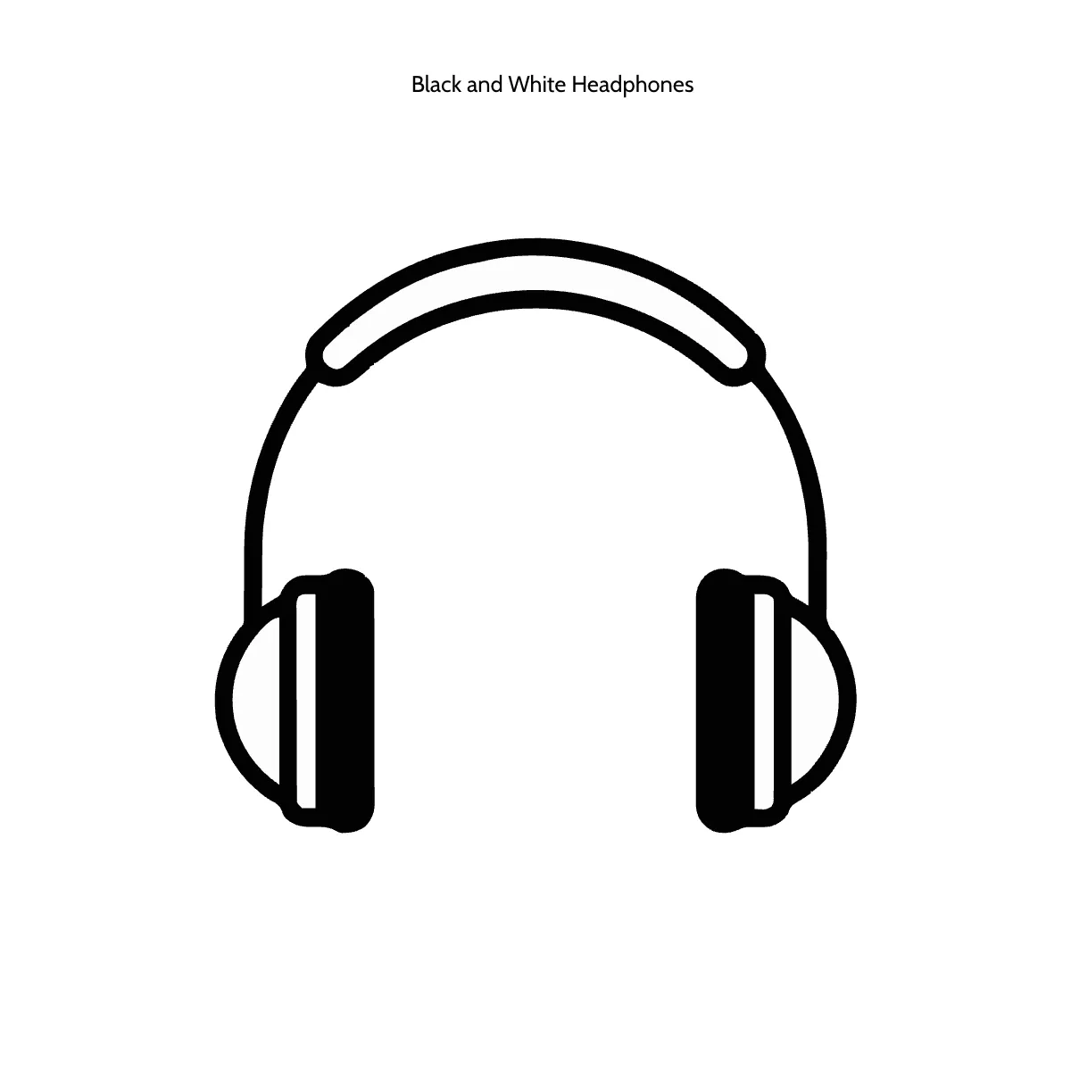 Free Black and White Headphones Template to Edit Online Free Black and White Headphones Template to Edit Online
