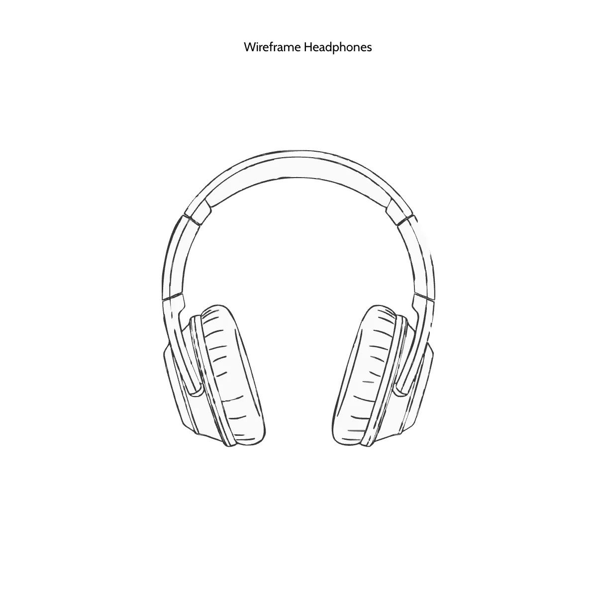 Free Wireframe Headphones Template to Edit Online
