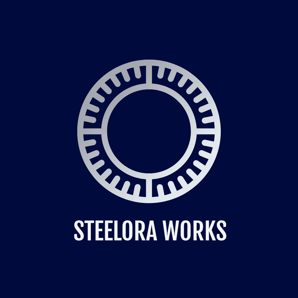 Free Metallic Circle Logo to Edit Online