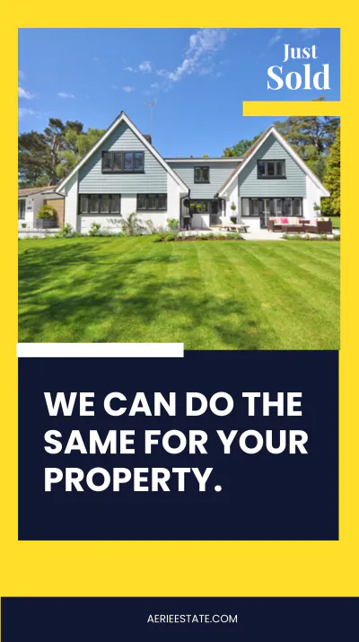 Free Just Sold Real Estate Instagram Story Template to Edit Online