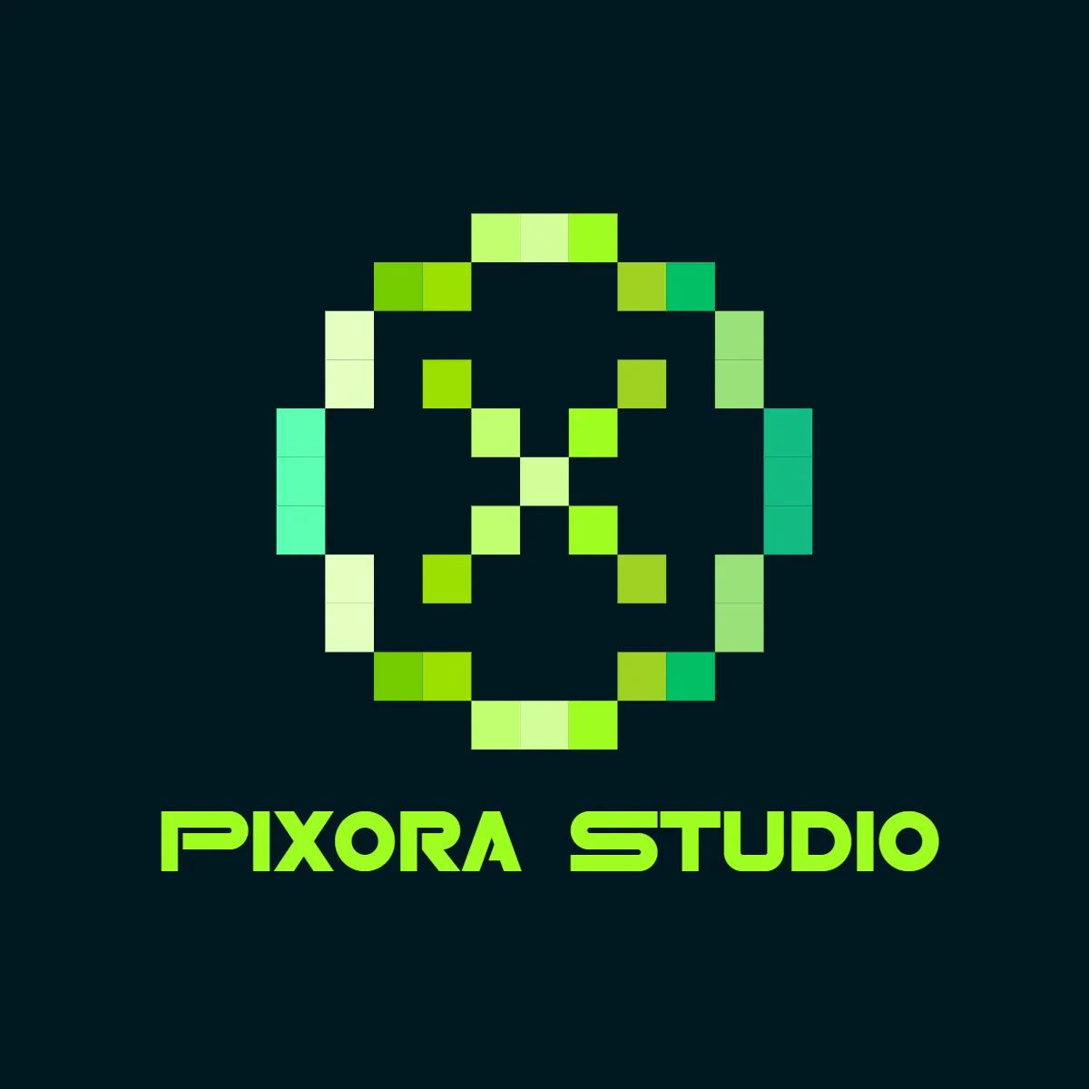 Free Pixel Circle Logo to Edit Online