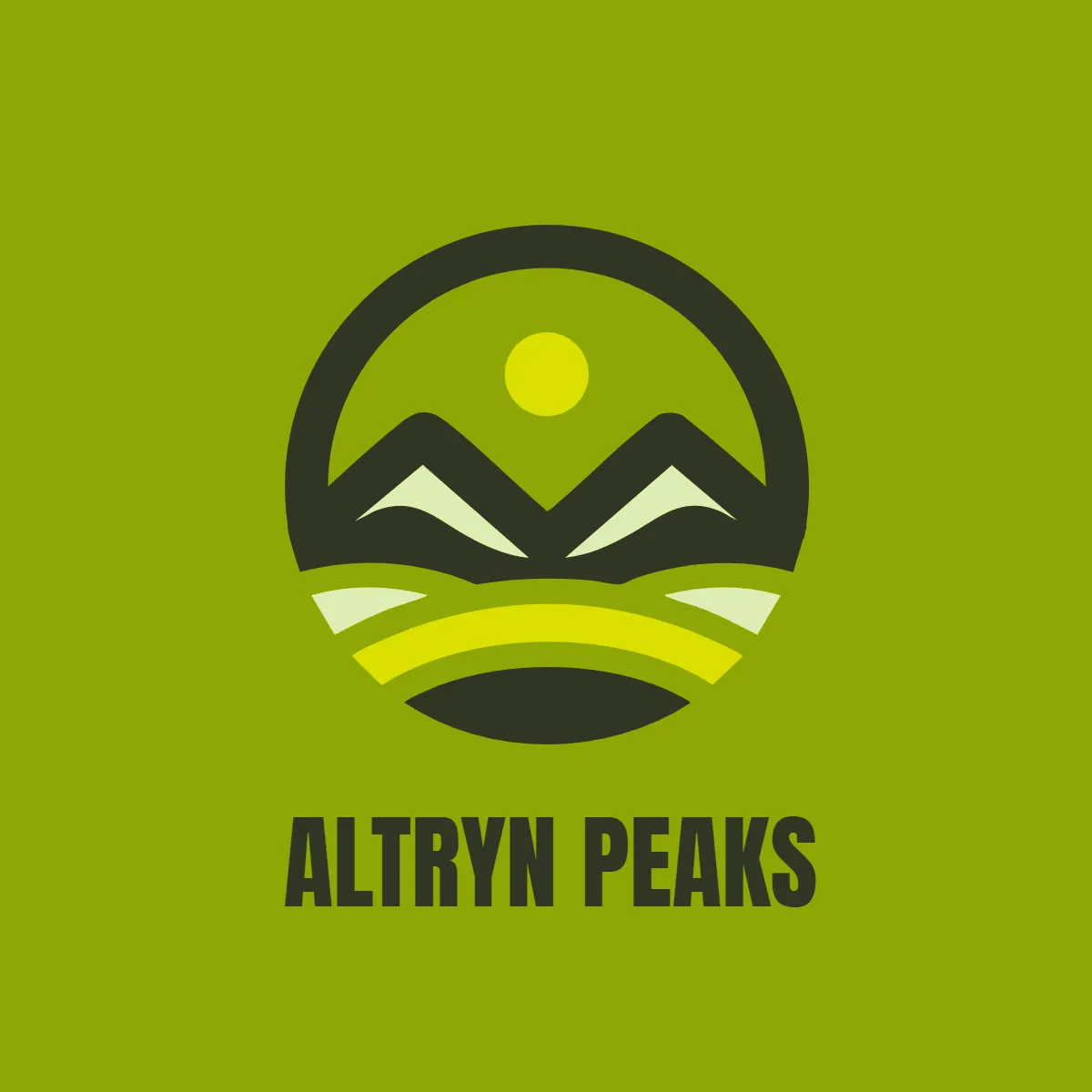 Free Mountain Circle Logo to Edit Online