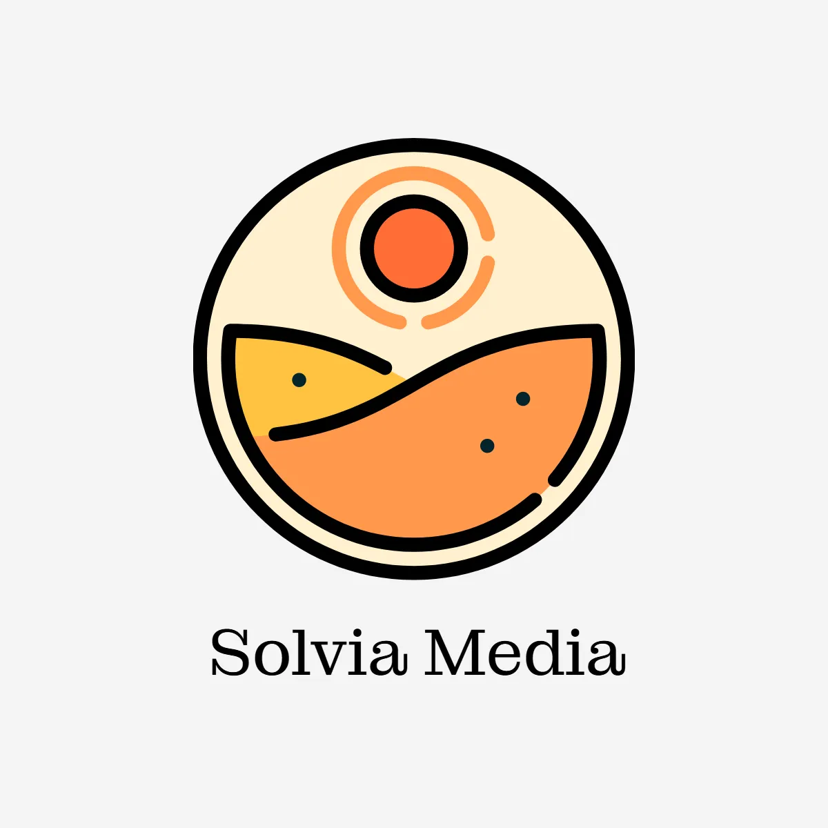 Free Sunset Circle Logo to Edit Online