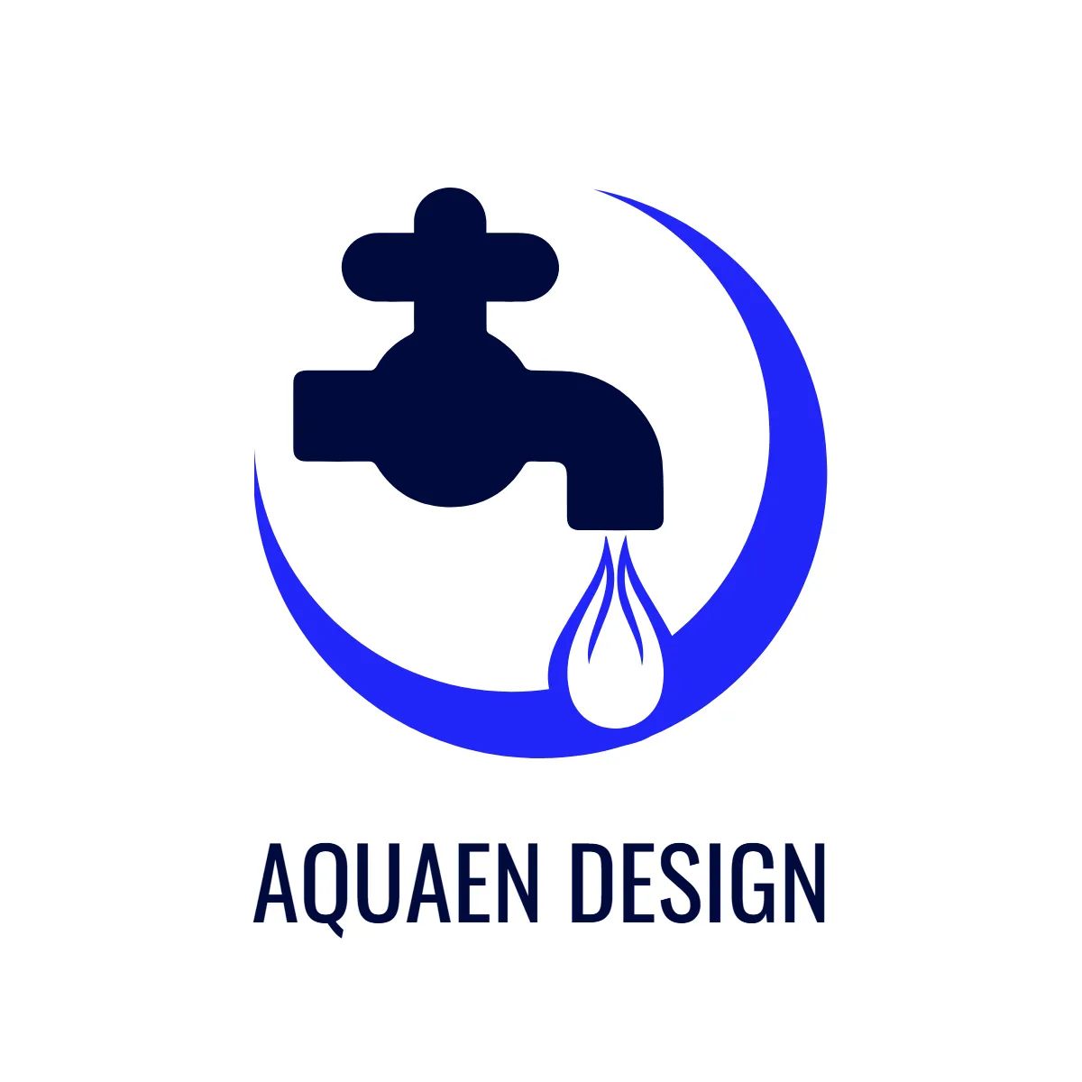 Free Water Drop Circle Logo to Edit Online