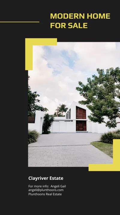 Free Modern Real Estate Instagram Story Template to Edit Online
