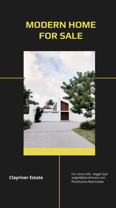 Free Modern Real Estate Instagram Story Template to Edit Online