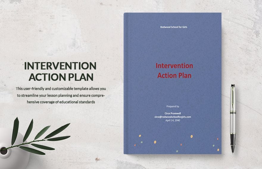 Intervention Action Plan Template in Word, Google Docs, PDF, Apple Pages