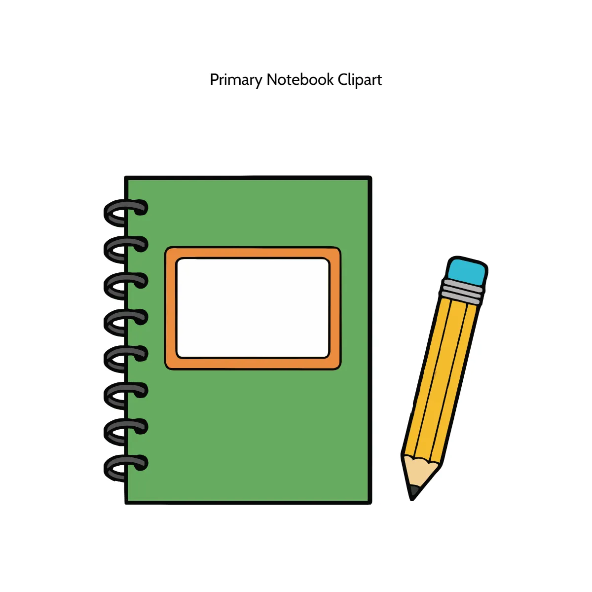 Free Primary Notebook Vector Clipart (PNG, SVG) to Edit Online