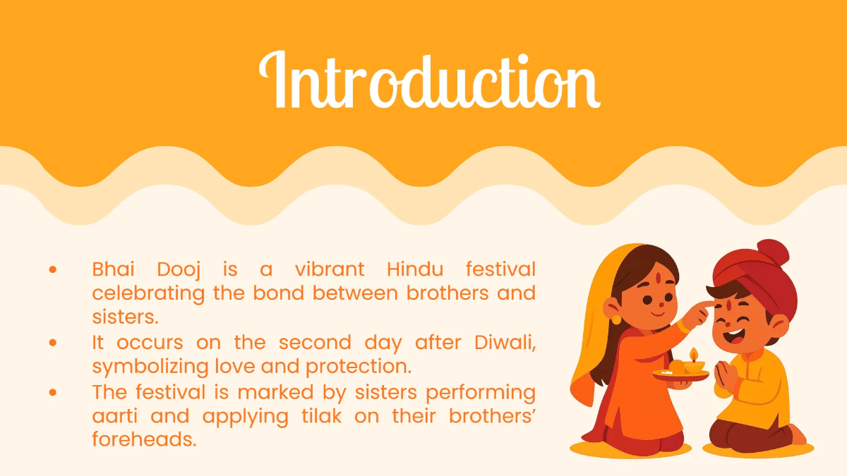 Free Timeless Tradition Bhai Dooj Presentation Template to Edit Online