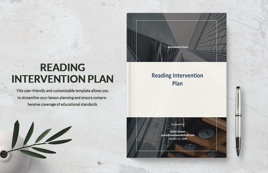 Reading Intervention Plan Template