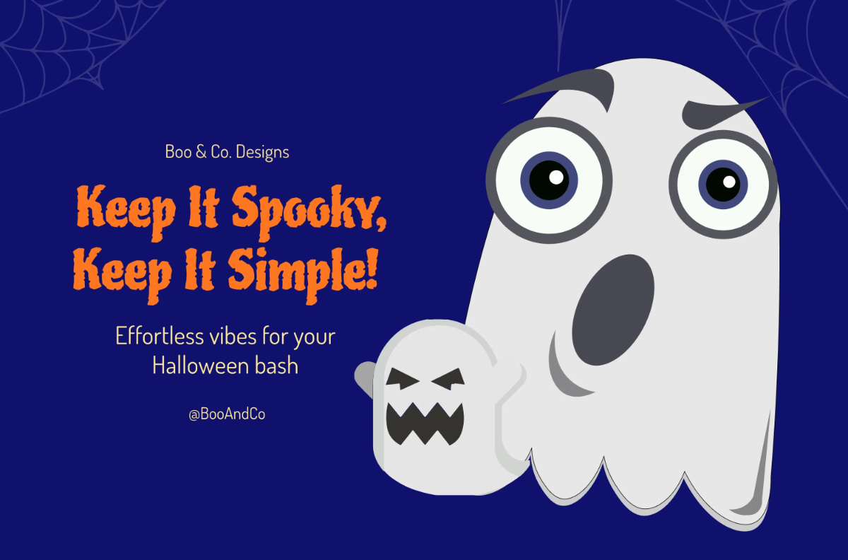 Free Simple Halloween Party Banner Template to Edit Online