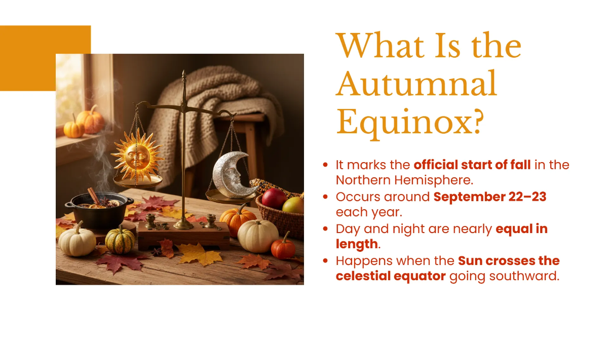 Free Autumnal Equinox  Presentation Template to Edit Online