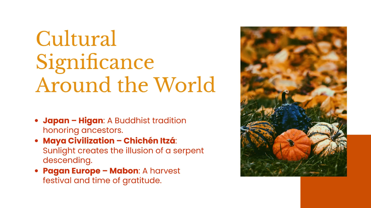 Free Autumnal Equinox  Presentation Template to Edit Online