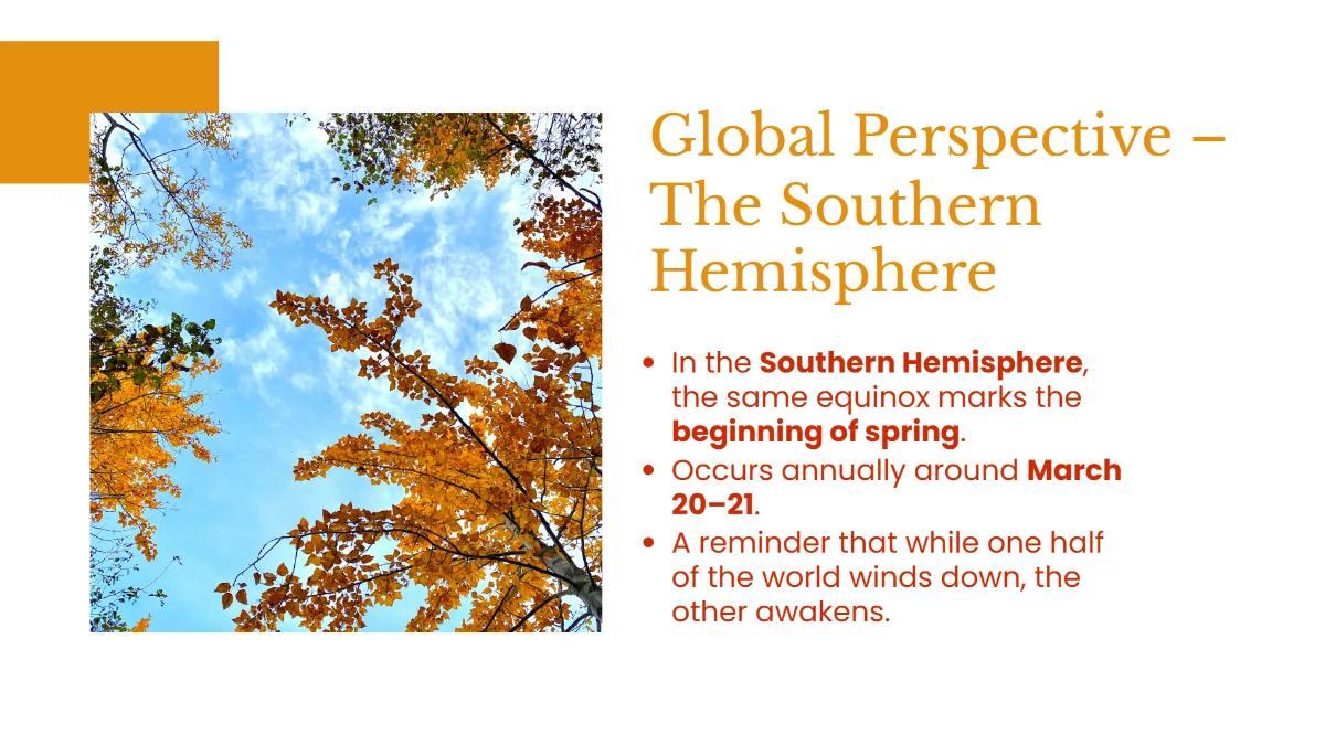 Free Autumnal Equinox  Presentation Template to Edit Online