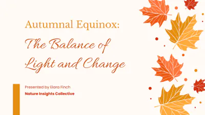 Free Autumnal Equinox  Presentation Template to Edit Online