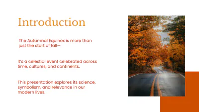 Free Autumnal Equinox  Presentation Template to Edit Online