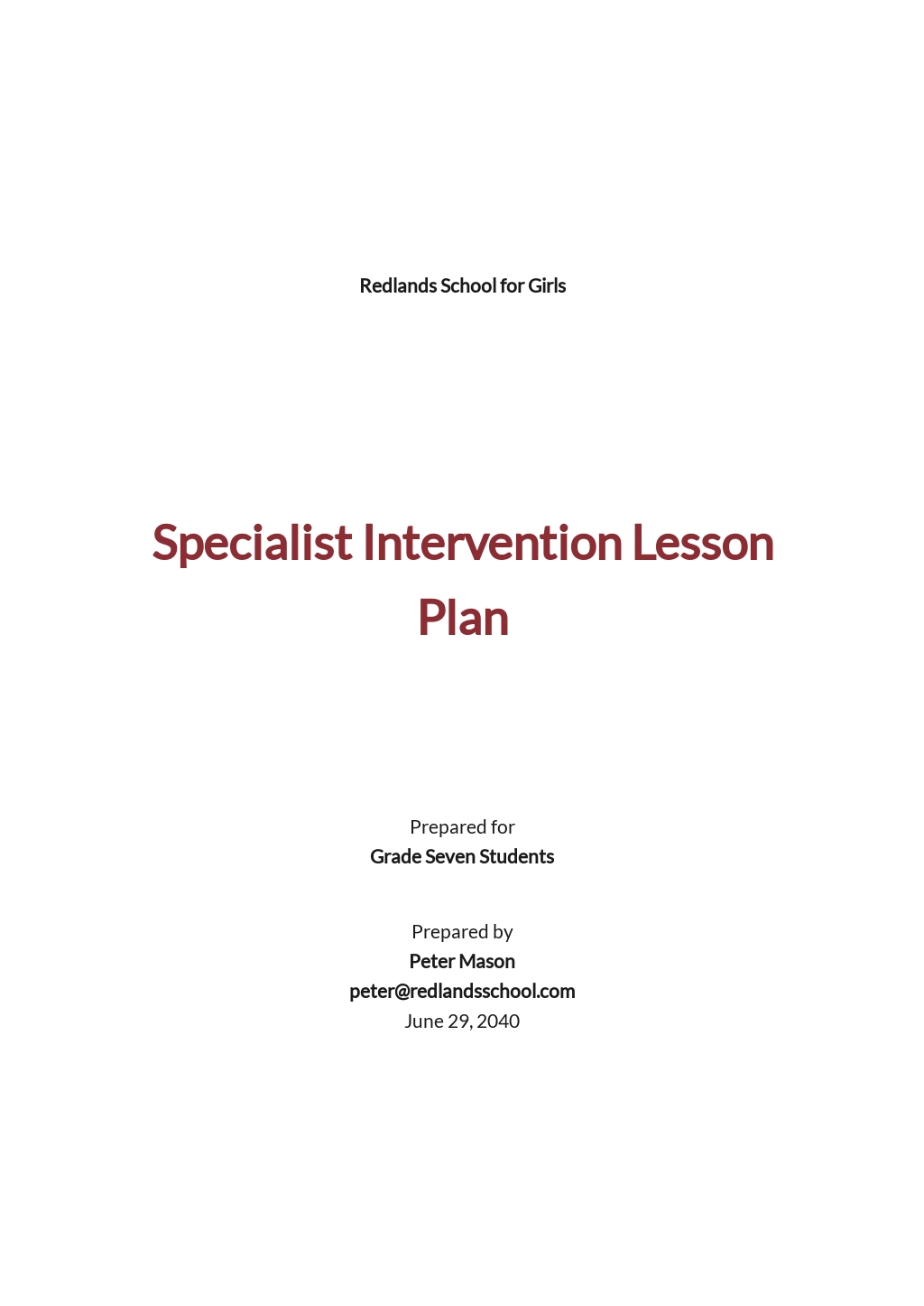 Intervention Specialist Lesson Plan Template.jpe