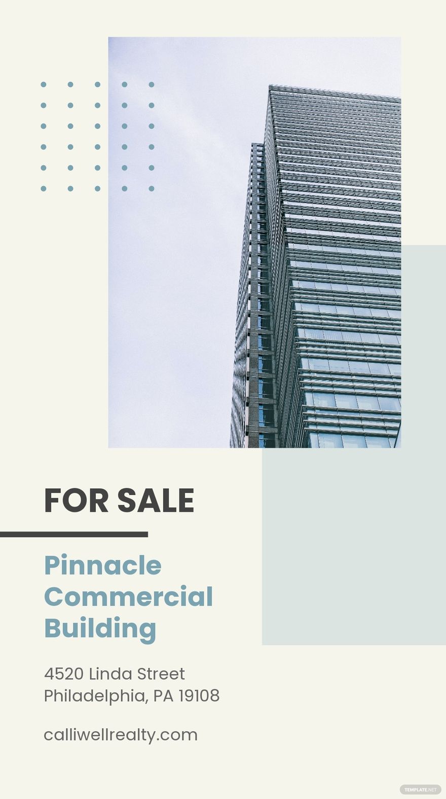 Commercial Real Estate Whatsapp Post Template