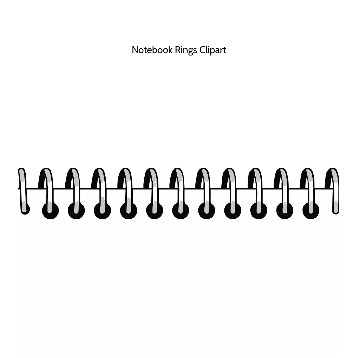 Free Notebook Rings Vector Clipart (PNG, SVG) to Edit Online