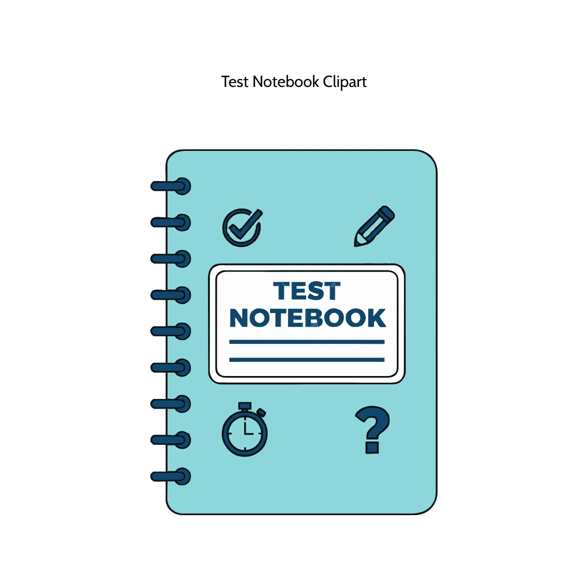 Free Snake Test Notebook Clipart (PNG, SVG) to Edit Online