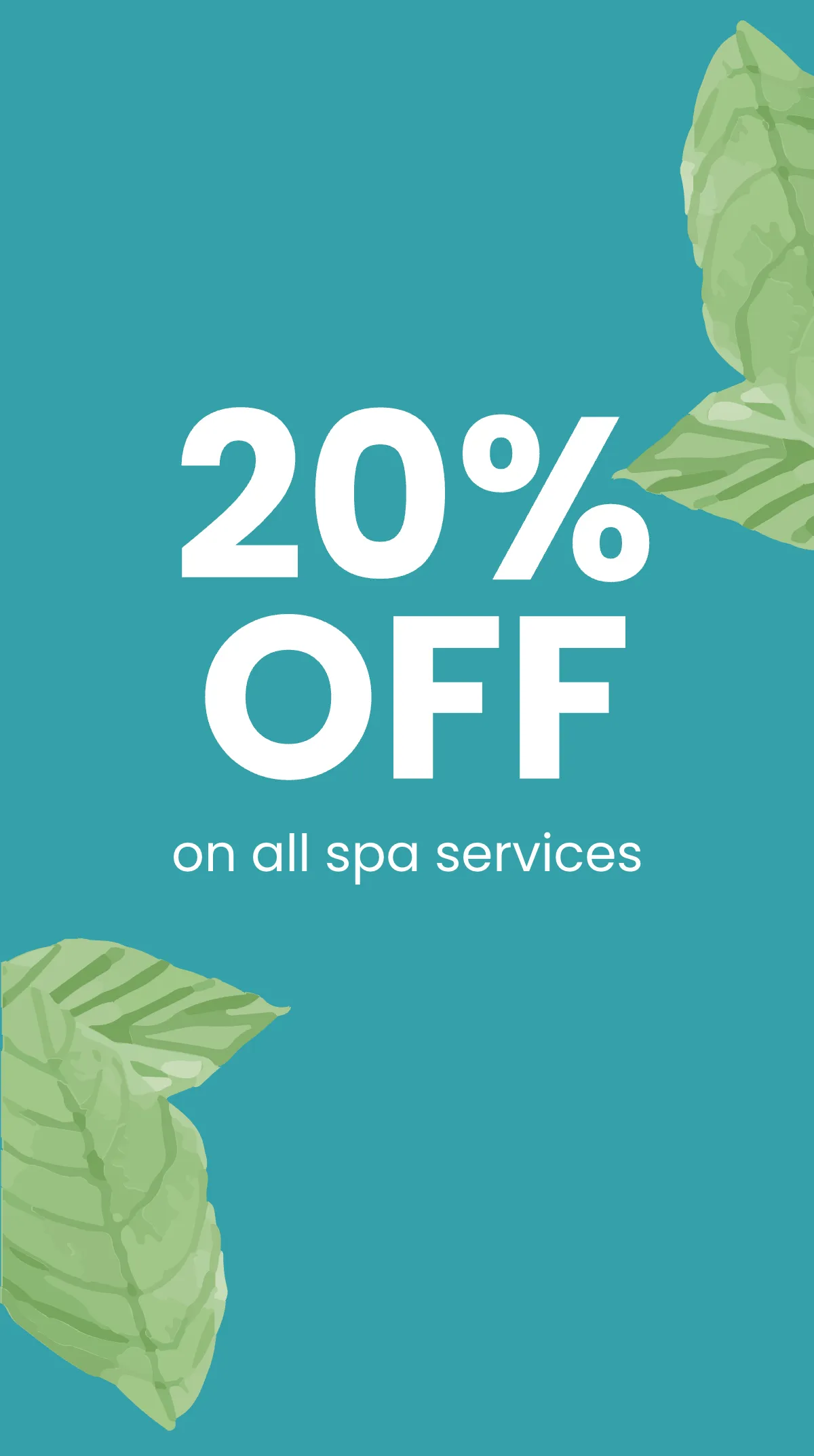 Free Spa Holiday Sale Instagram Story Template to Edit Online