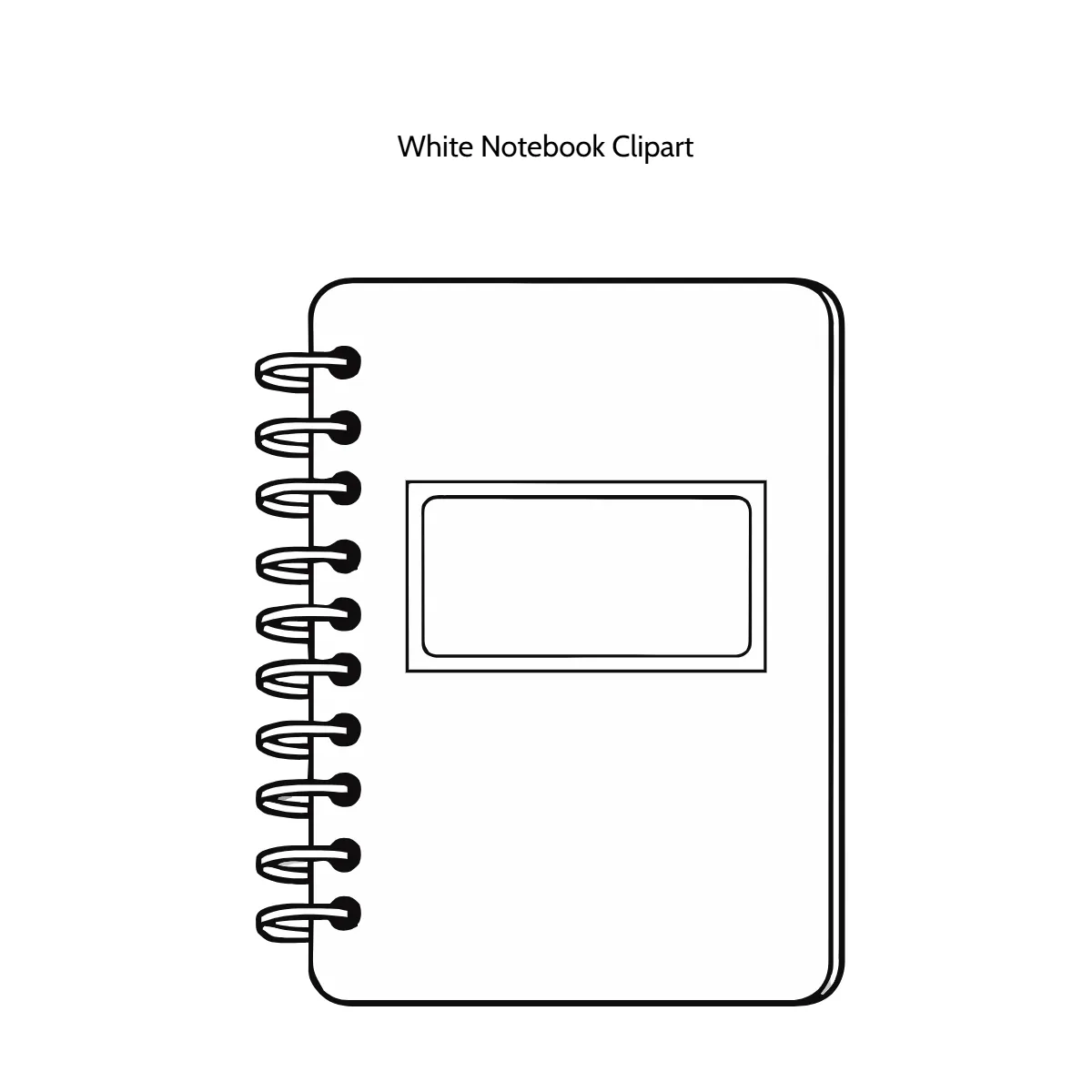 Free White Notebook Vector Clipart (PNG, SVG) to Edit Online