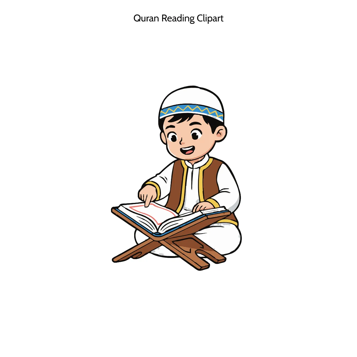 Free Quran Reading Vector Clipart (PNG, SVG) to Edit Online