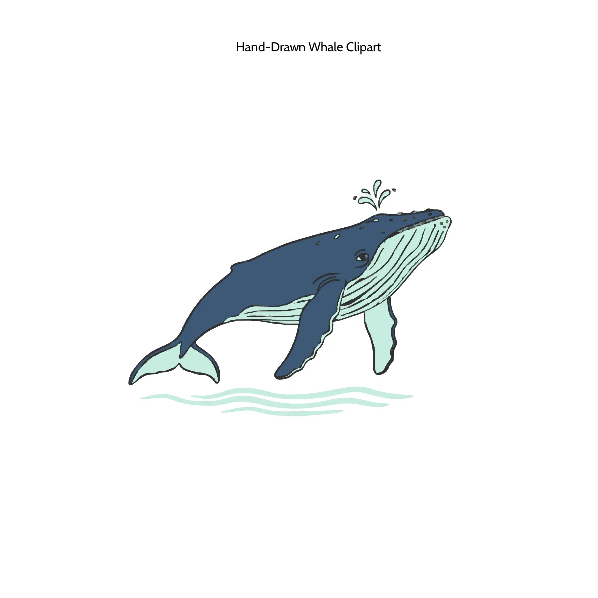 Free Hand-Drawn Whale Clipart Template to Edit Online