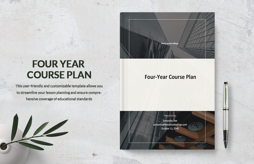 Four Year Course Plan Template