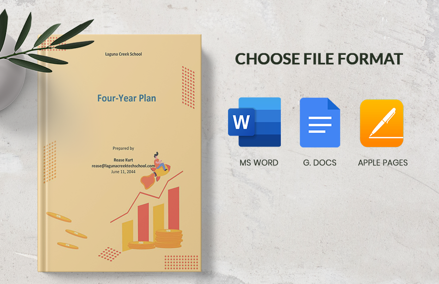 Four Year Plan Template in PDF Word Google Docs Pages Download
