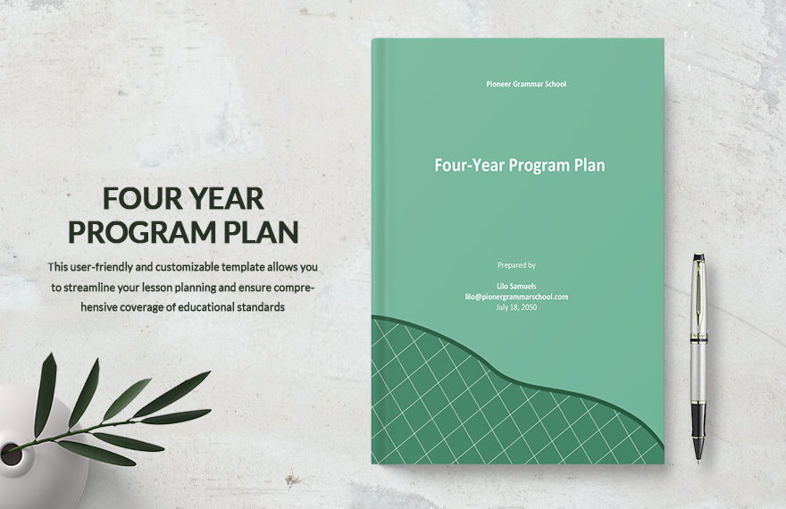 Four Year Program Plan Template