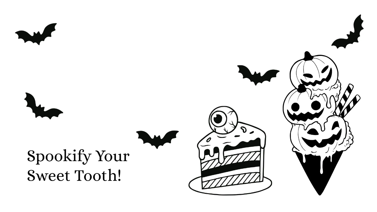 Free Halloween Dessert Drawing Background Template to Edit Online
