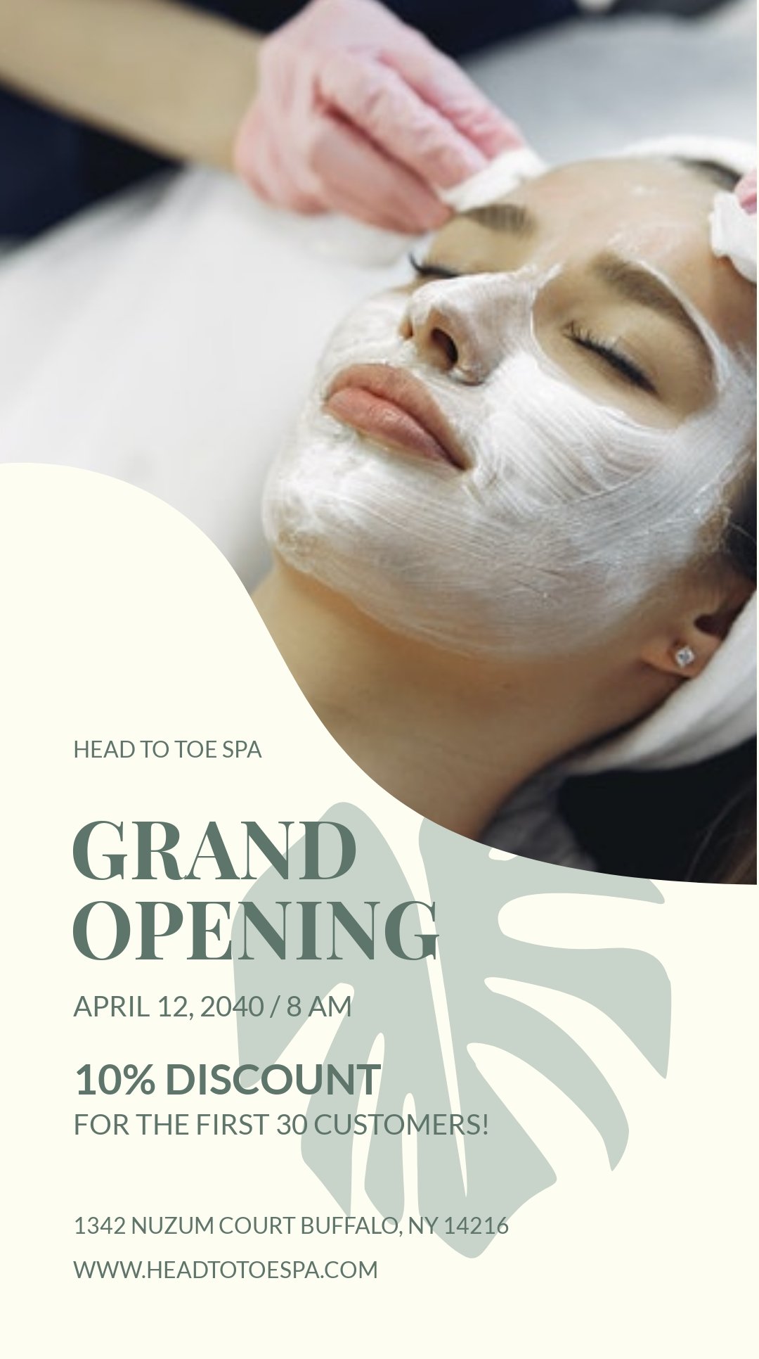 Free Spa Opening Whatsapp Post Template in Illustrator, PSD, PNG