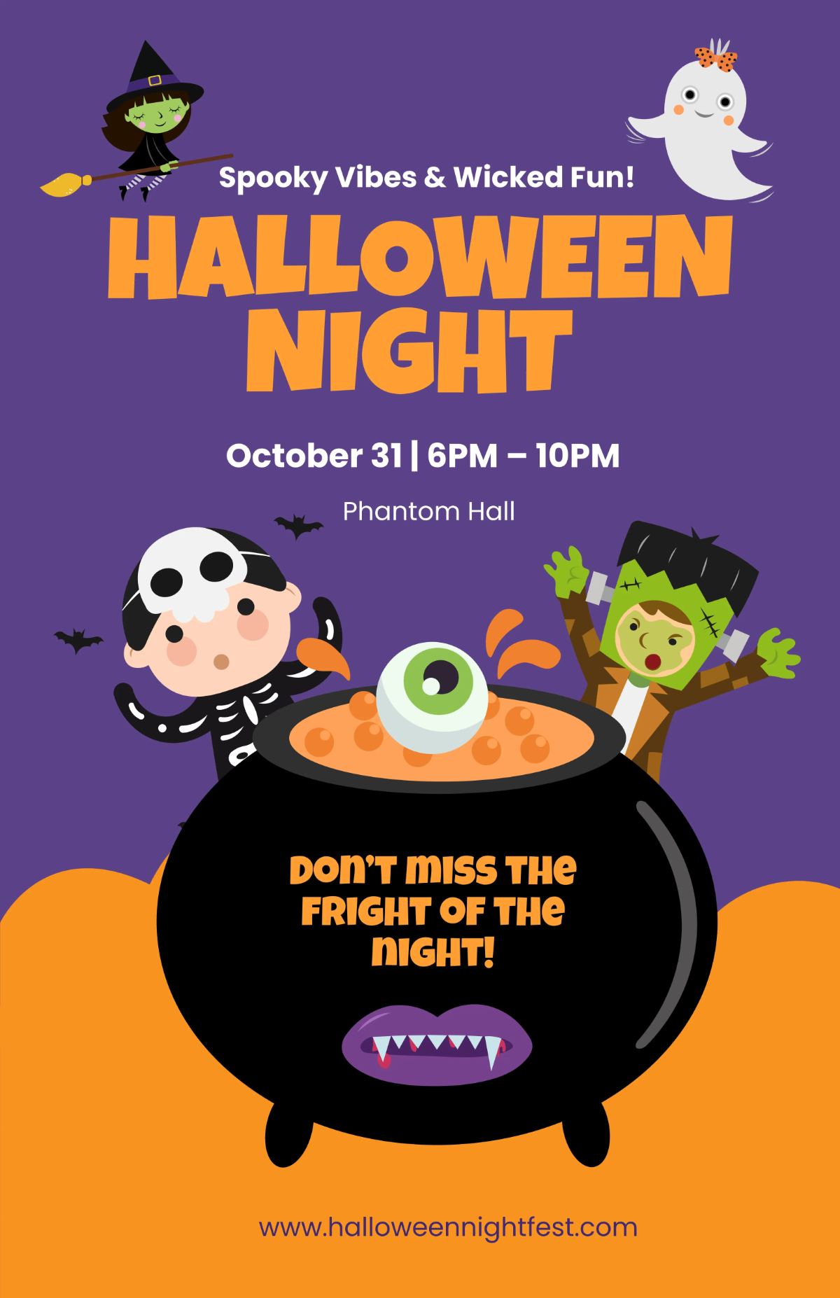 Free Halloween Poster Vector Template to Edit Online