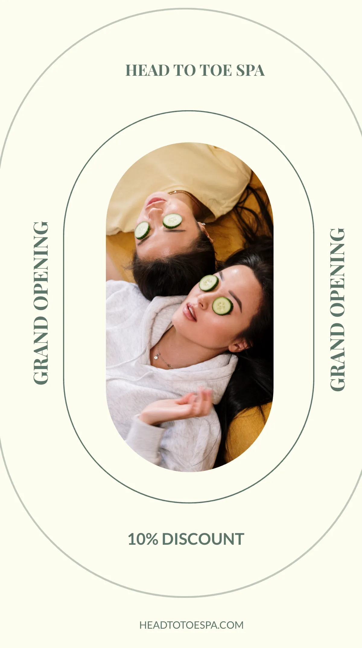 Free Spa Opening Instagram Story Template to Edit Online