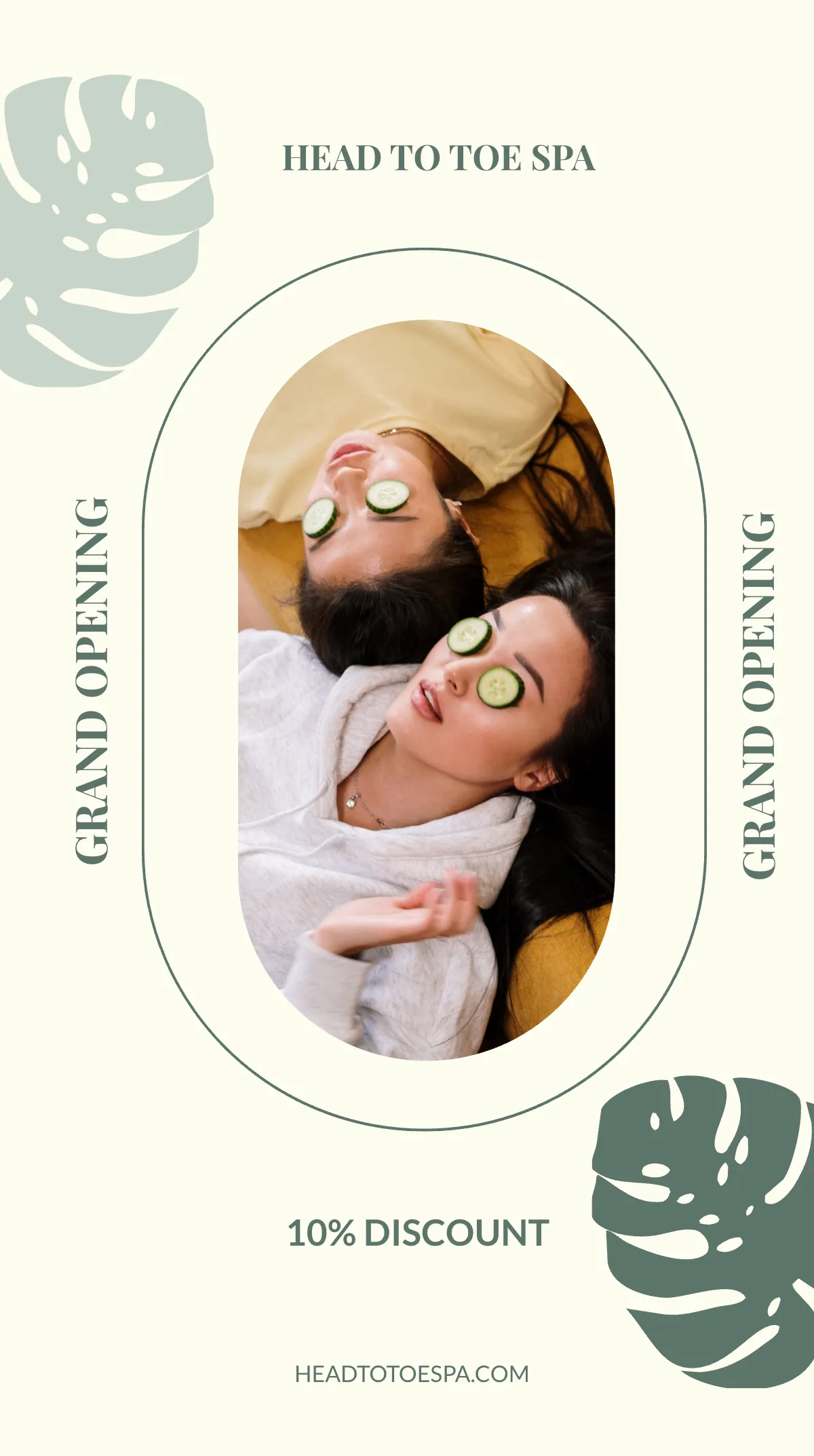 Free Spa Opening Instagram Story Template to Edit Online