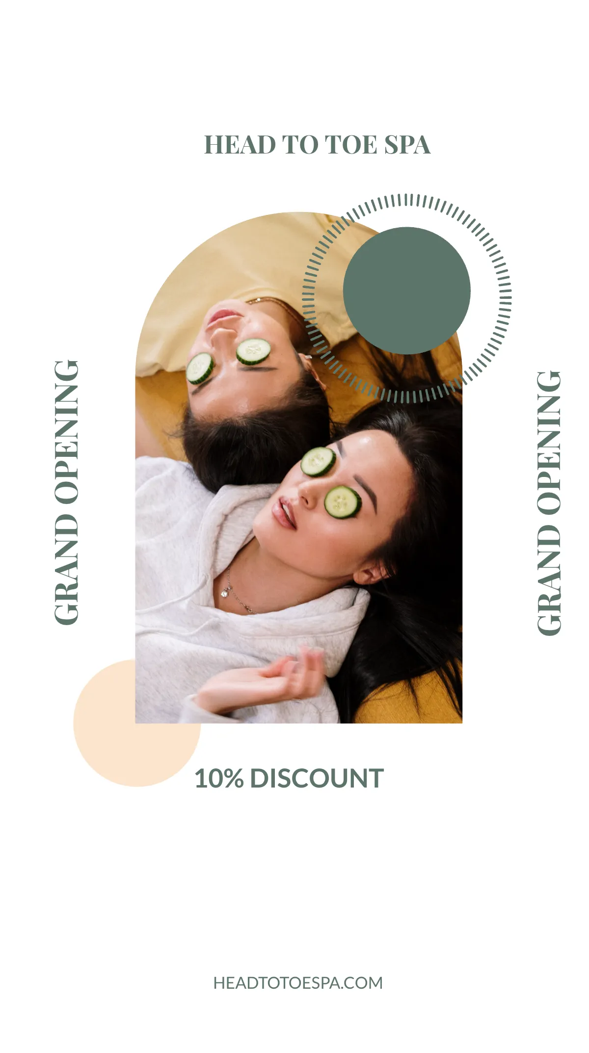 Free Spa Opening Instagram Story Template to Edit Online