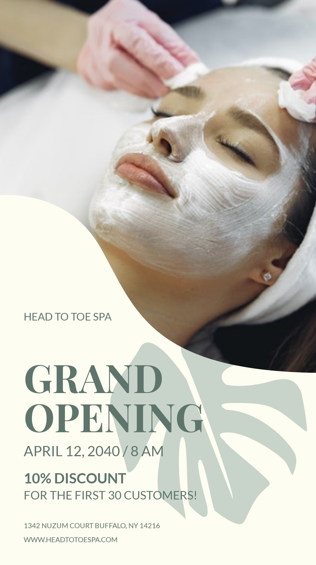 Free Spa Opening Instagram Story Template