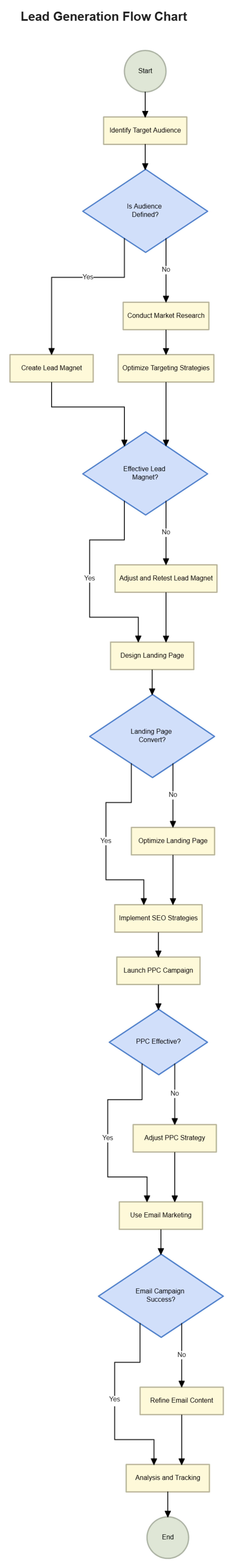 Free Lead Generation Flow Chart to Edit Online