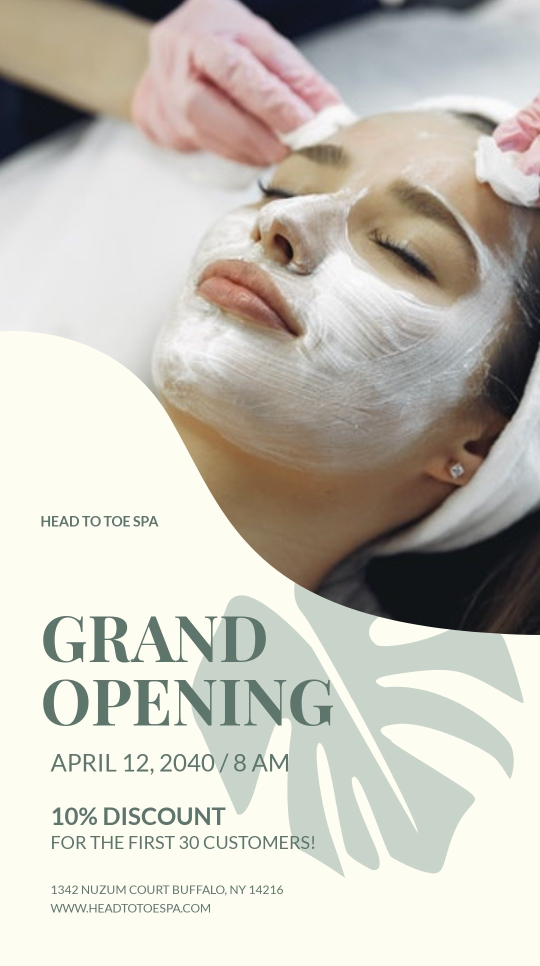 Free Spa Opening Snapchat Geofilter Template