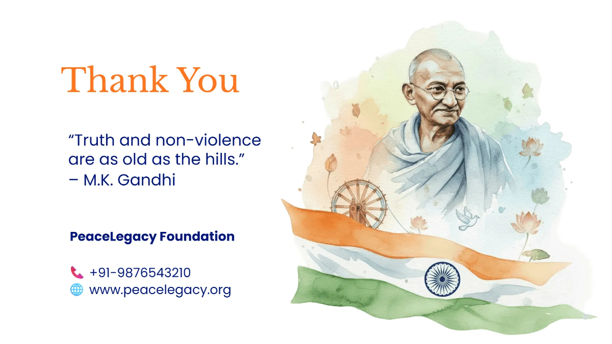 Free Gandhi Jayanti Freedom Movement Presentation Template to Edit Online