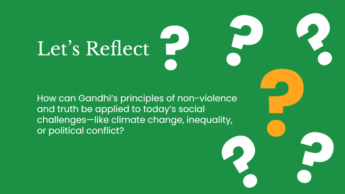 Free Gandhi Jayanti Freedom Movement Presentation Template to Edit Online